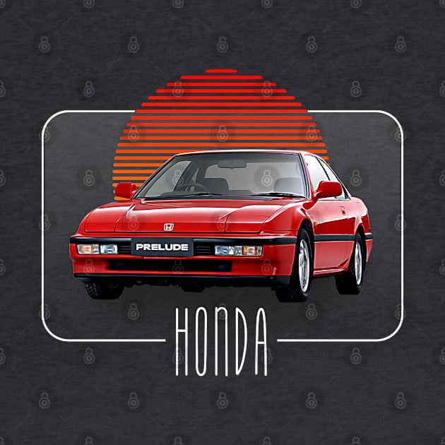 Honda Prelude  // Retro Classic Car Lover Design by DankFutura